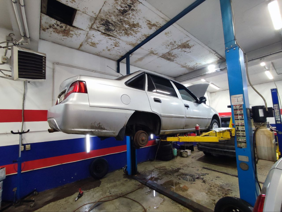 Nexia ТО, Задние тормоза — Daewoo Nexia (N150), 1,6 л, 2012 года ...