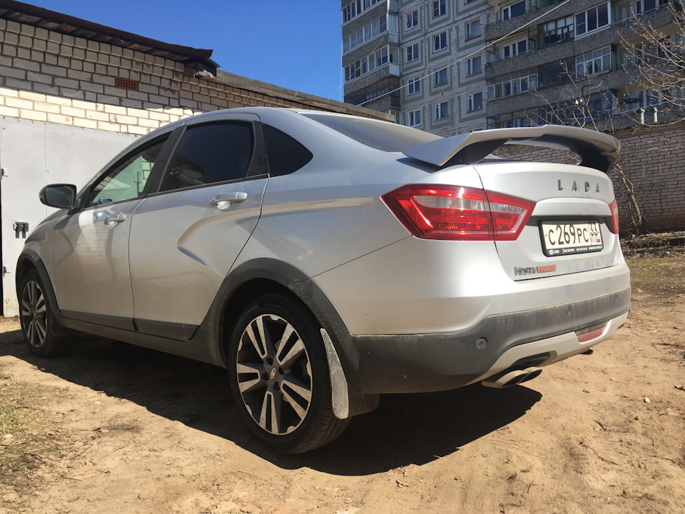 Веста кросс седан тюнинг фото Спойлер CROSS (антикрыло) - Lada Vesta Cross, 1,6 л, 2018 года стайлинг DRIVE2
