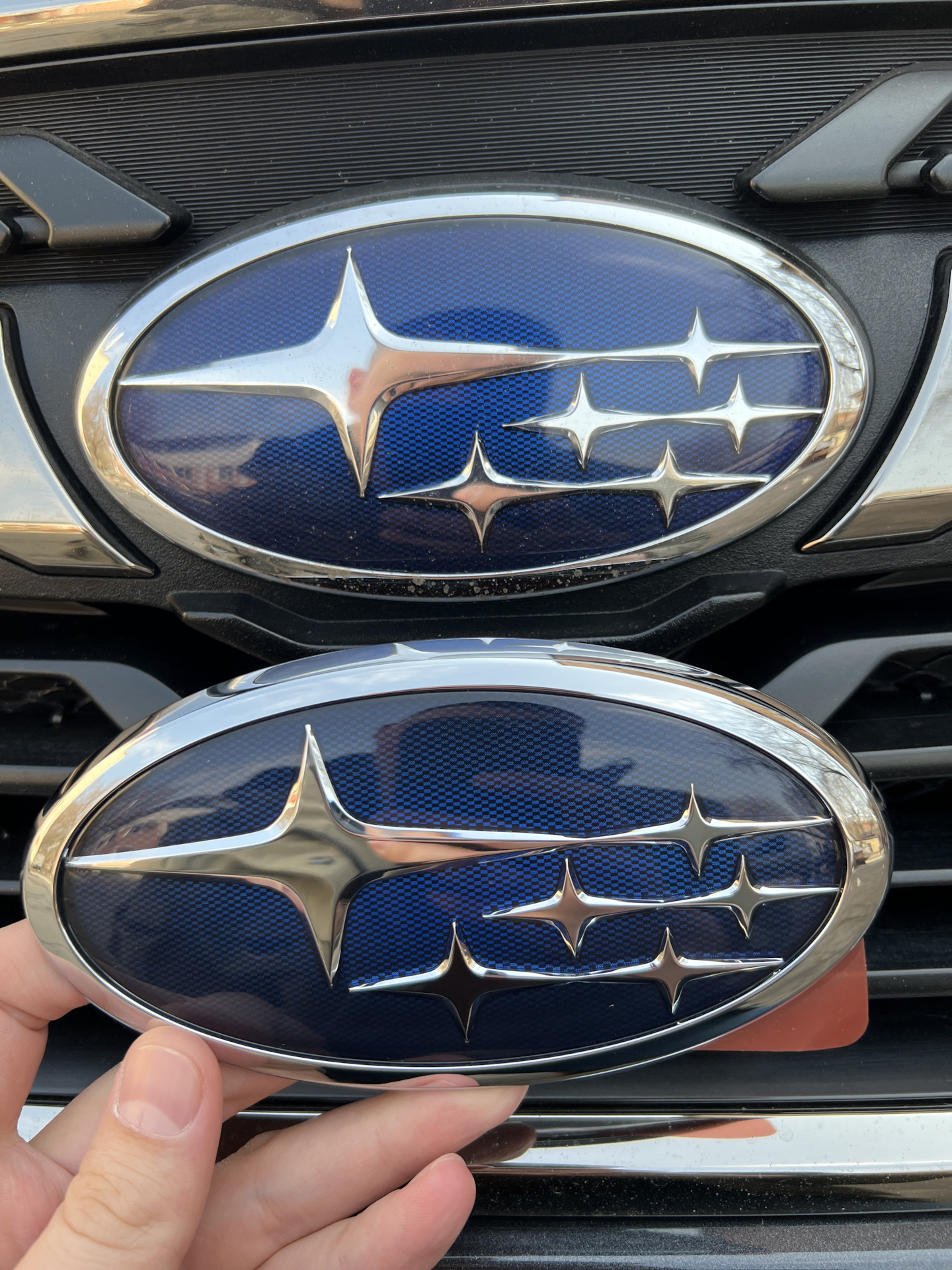 Замена передней эмблемы — Subaru Forester (SJ), 2,5 л, 2018 года ...