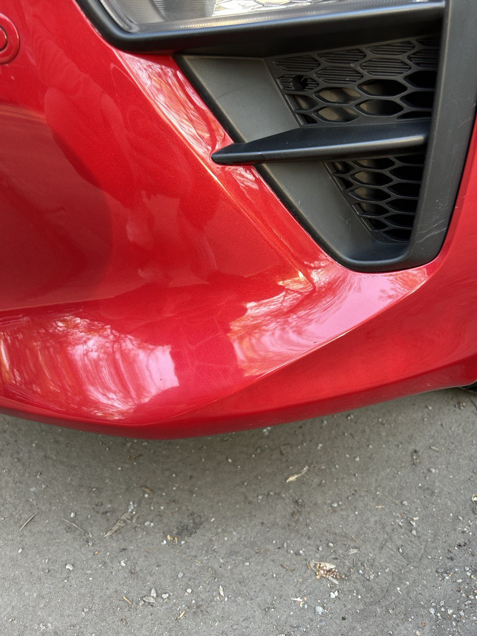 Локальный окрас переднего бампера Kia ceed 3 (CD) — KIA Ceed (3G), 1,6 ...