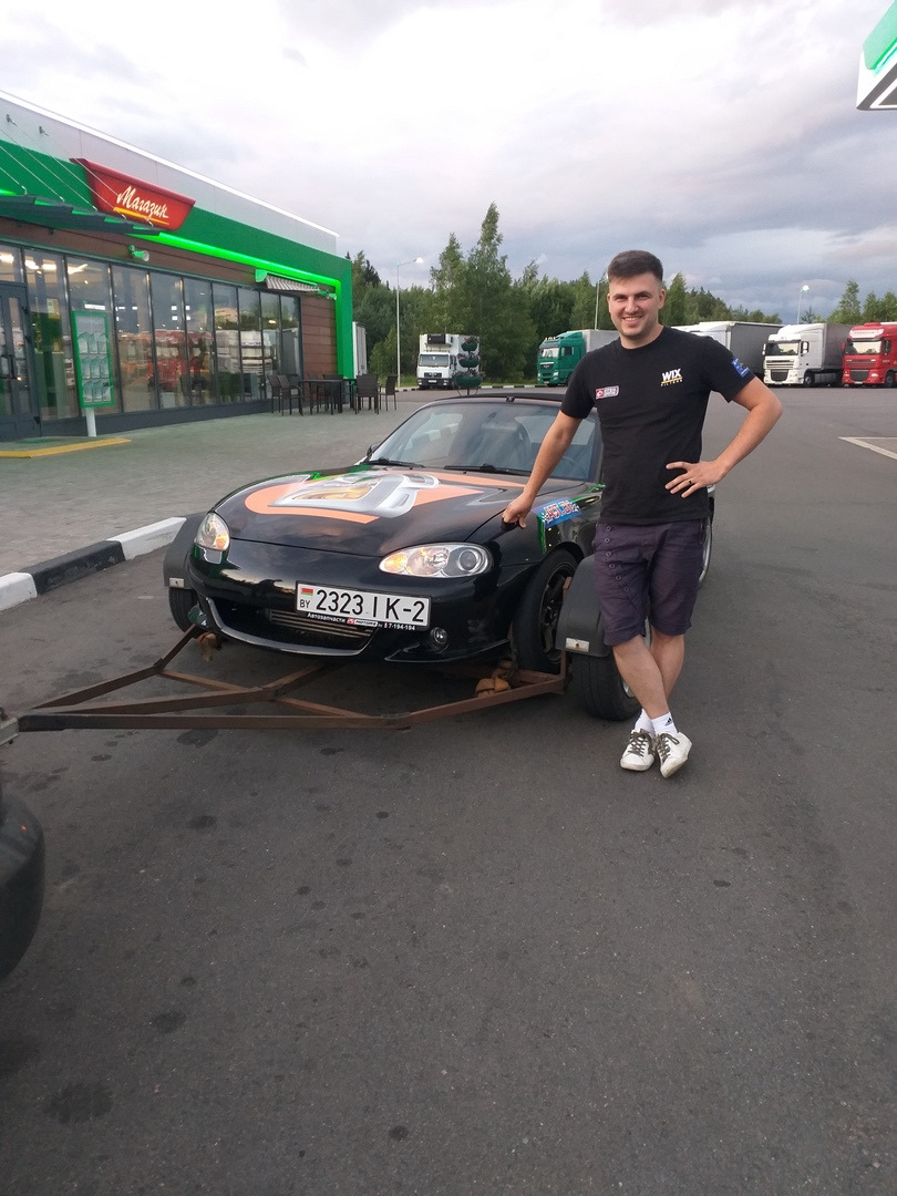 Э рон дон дон 3200 км и два этапа Gymkhana — Mazda MX-5/Miata (NB), 3,2 л,  2004 года | соревнования | DRIVE2