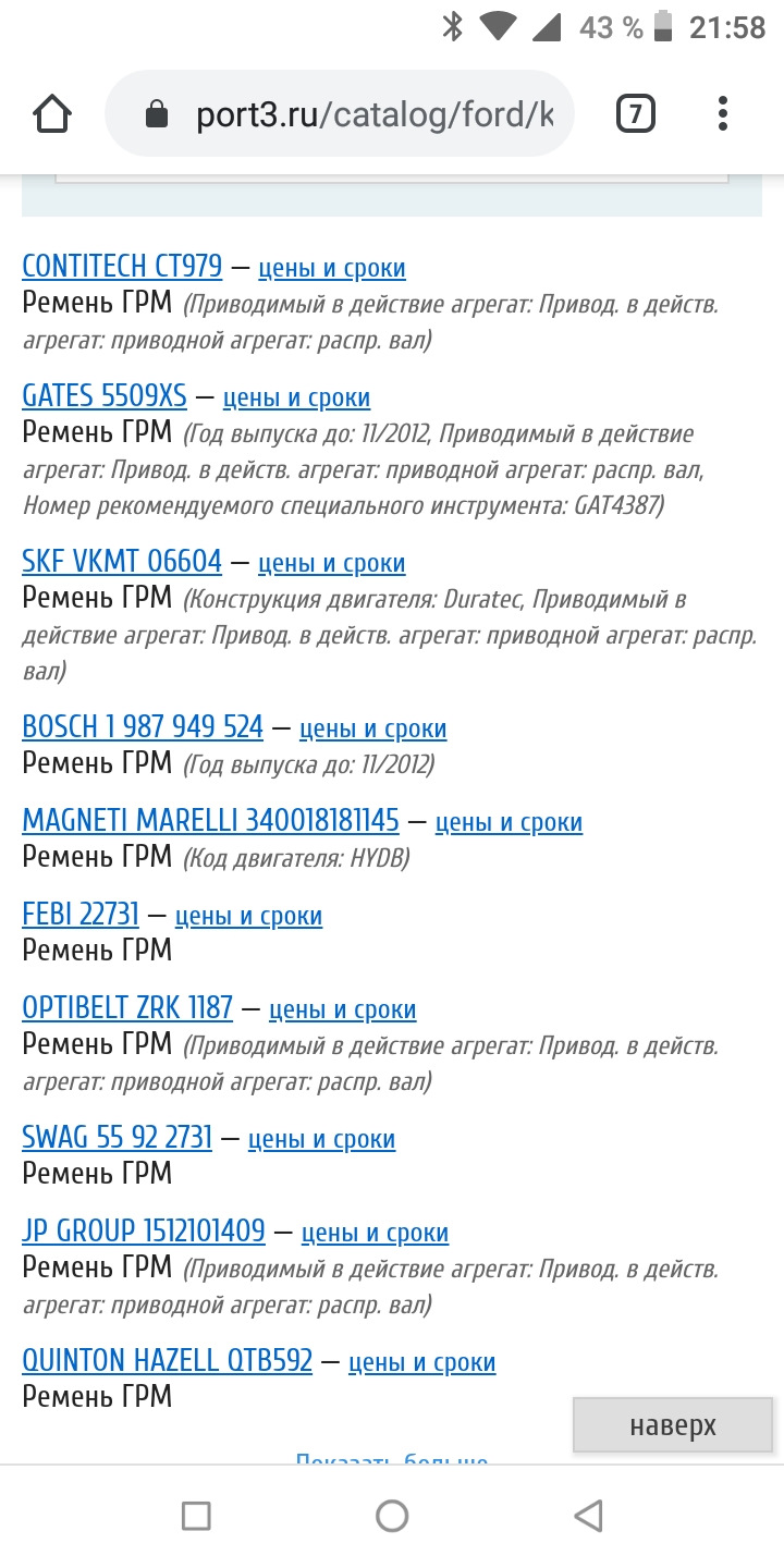 Сальник, грм — Ford Kuga (1G), 2,5 л, 2011 года | поломка | DRIVE2