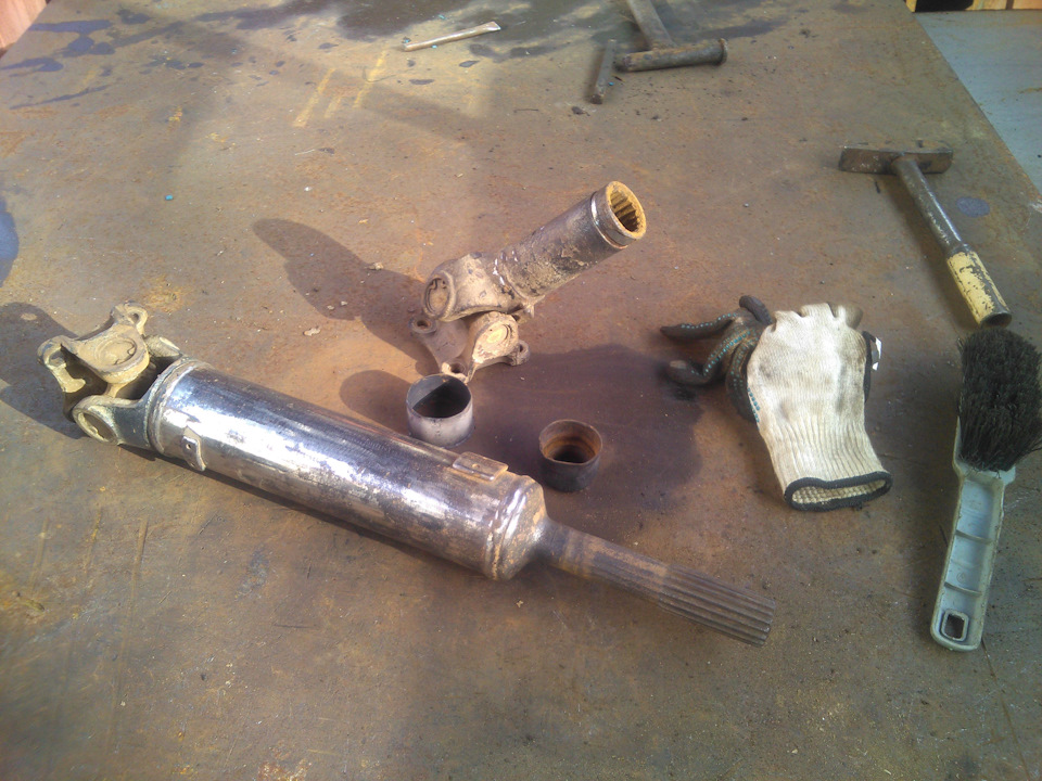 Разбитый кардан ховера и восстановление шлицевого соединения кардана ...