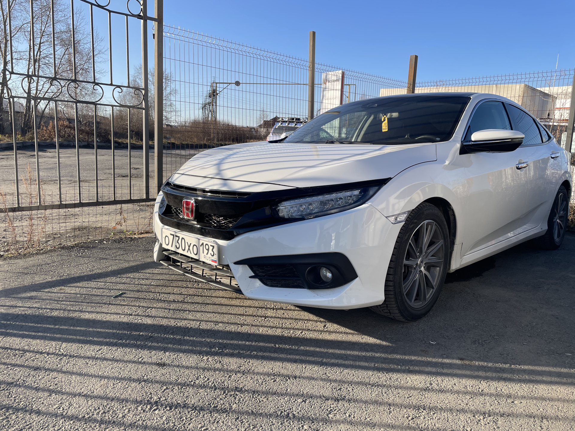 Защита оптики — Honda Civic 4D (10G), 1,5 л, 2018 года | стайлинг | DRIVE2