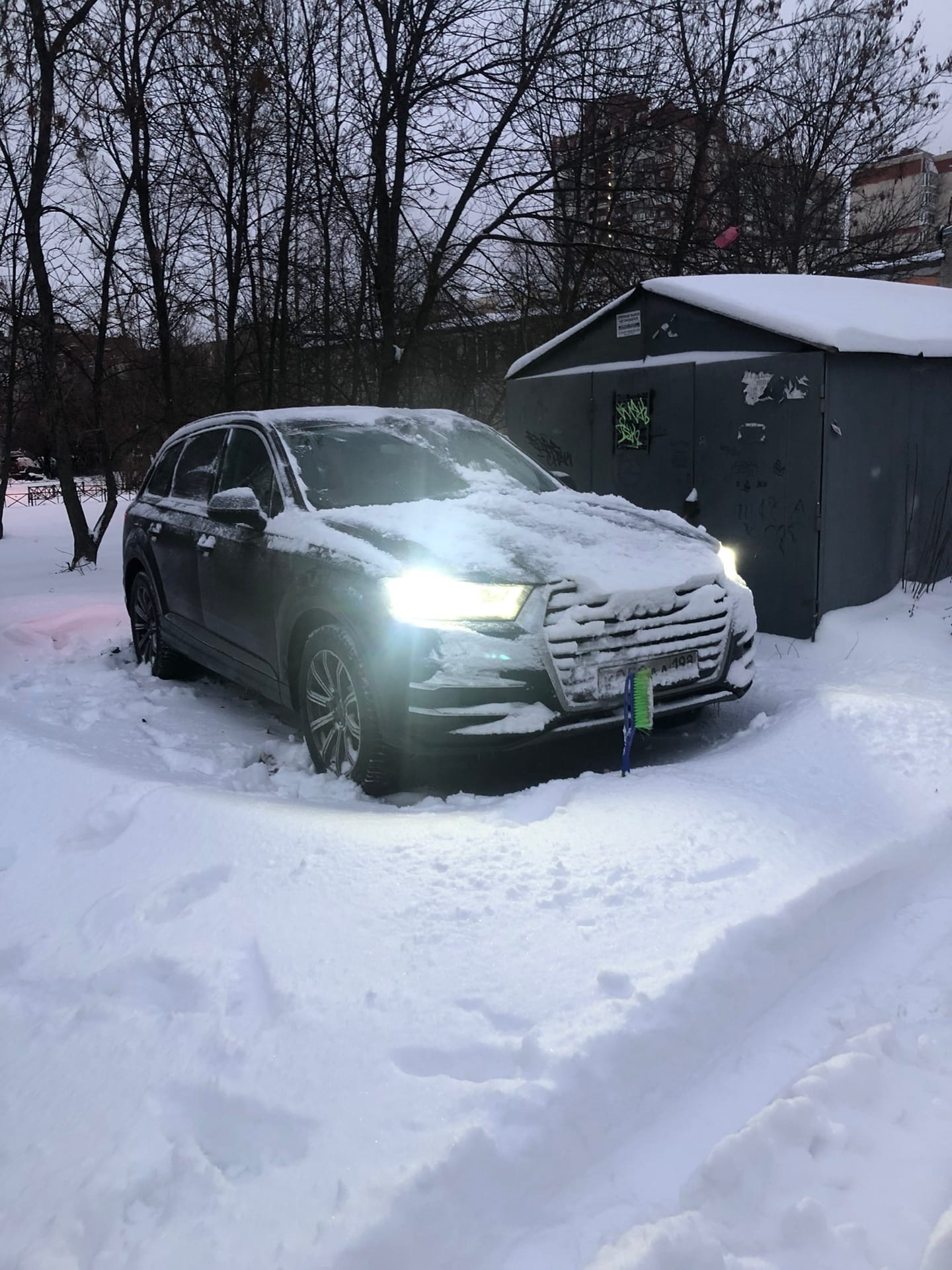 Шипованные шины против фрикционок — Audi Q7 (2G), 3 л, 2016 года | шины |  DRIVE2