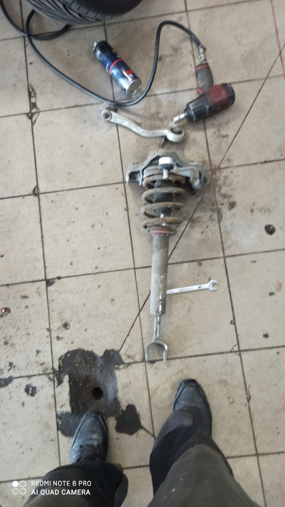 Подвеска передняя левая верхние рычаги Audi A4 b5 — Audi S4 (B5), 1,8 л ...