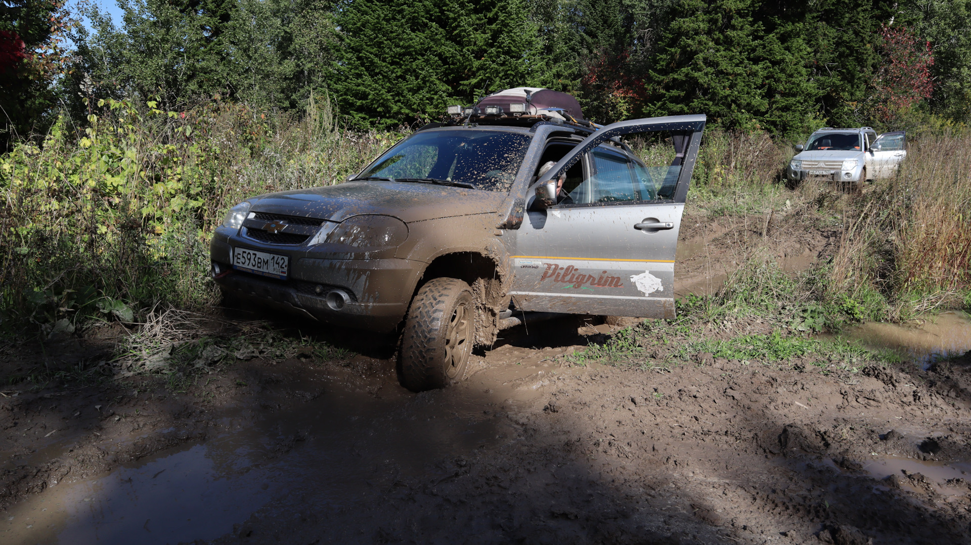 За грибами на Ниве и Паджеро 4 — Mitsubishi Pajero (4G), 3 л, 2008 года |  покатушки | DRIVE2