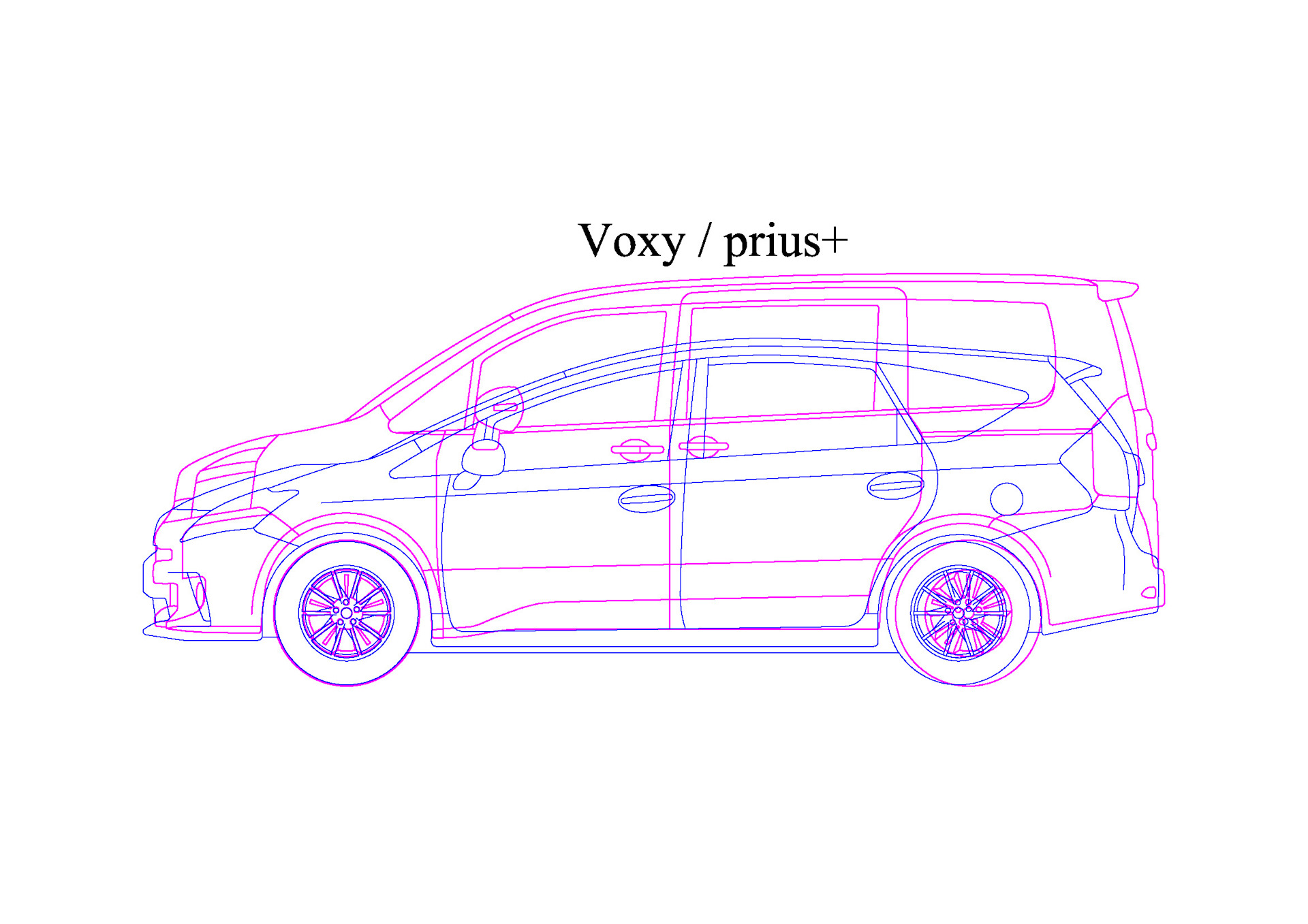 Сравнение габаритов. Toyota Prius Alpha габариты. Габариты салона Тойота Вокси. Тойота Виш габариты. Тойота Voxy габариты.