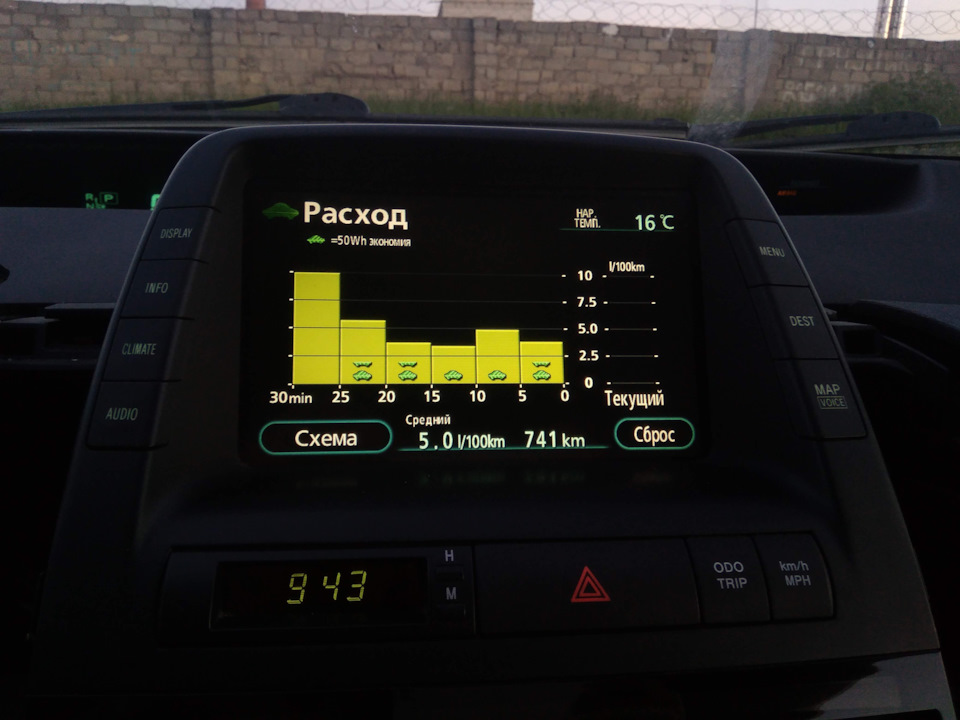 Расход расход и антискрип — Toyota Prius (20), 1,5 л, 2006 года ...