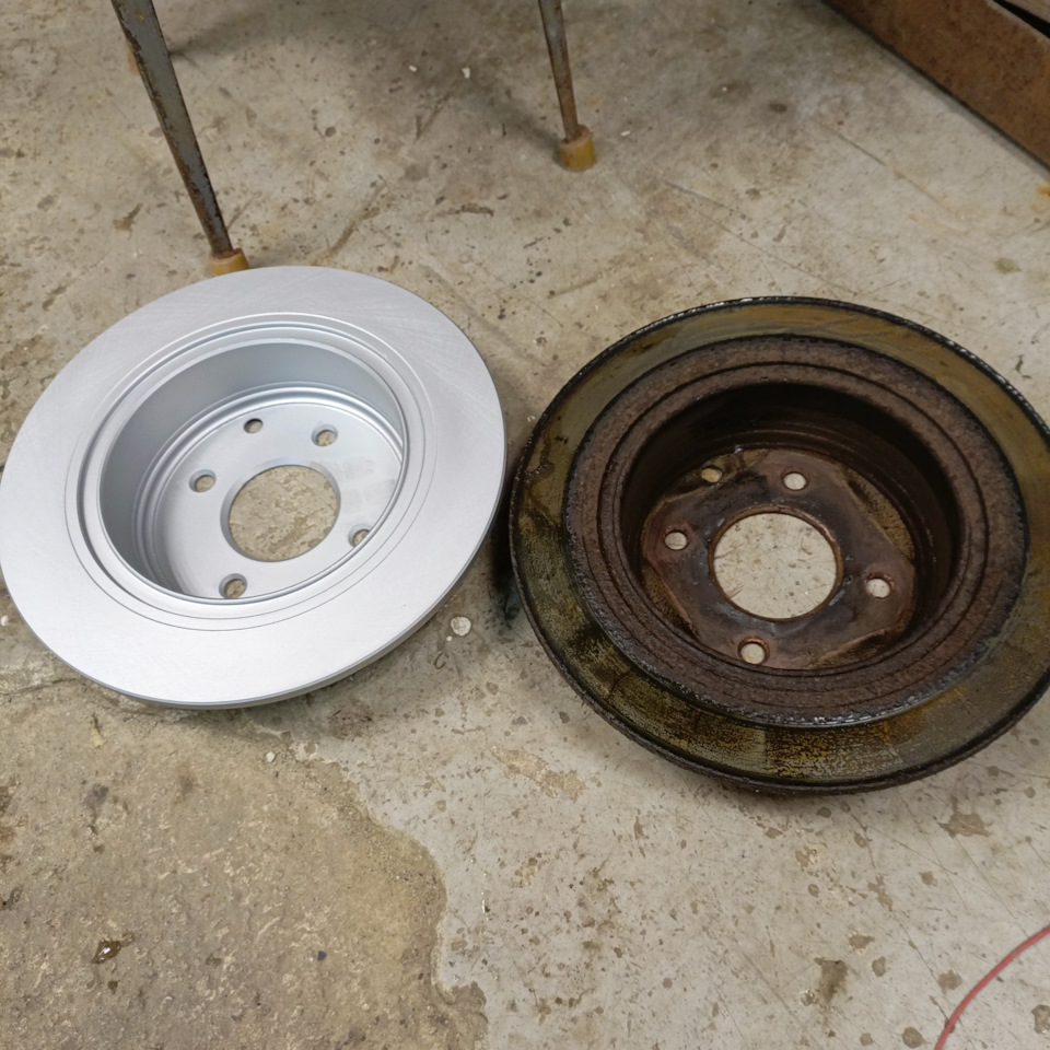 Диски👍 Ganz, колодки ручника 😡Metaco, тормозные Hi-Q — Nissan Tiida (1G ...