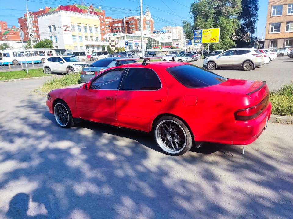 Резина 215х35 R19. На диск 8.5j — Toyota Cresta (90), 2 л, 1992 года ...