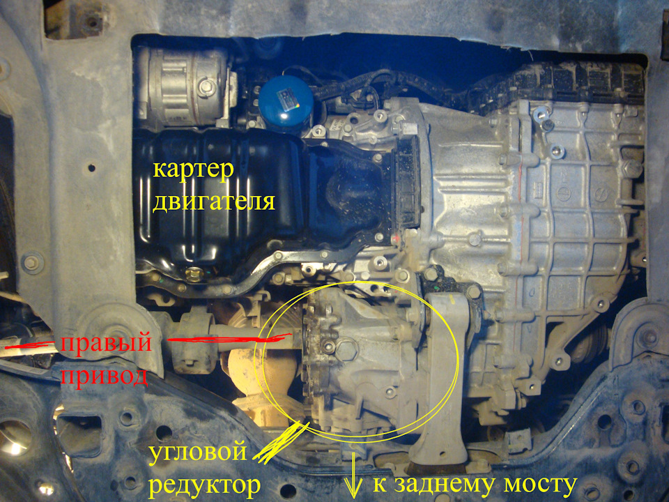 Хендай туссан масло переднего редуктора