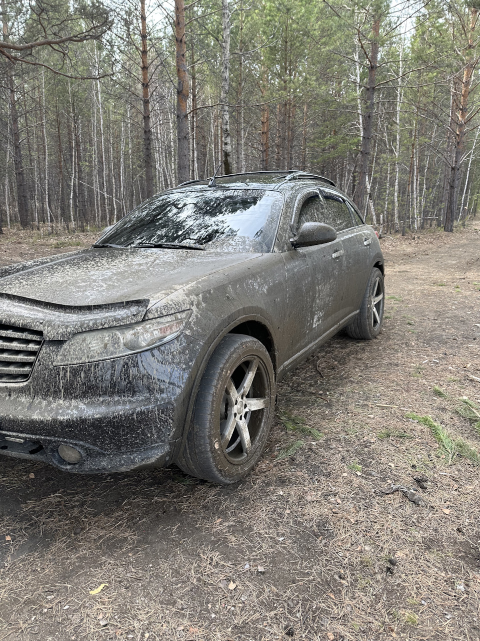 Танки грязи не боятся! — Infiniti FX (1G), 3,5 л, 2005 года | просто так |  DRIVE2