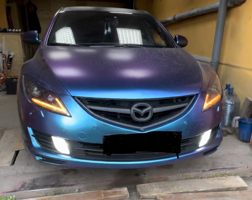 Ангельские глазки на Мазда 3 (Mazda 3) 6 колец