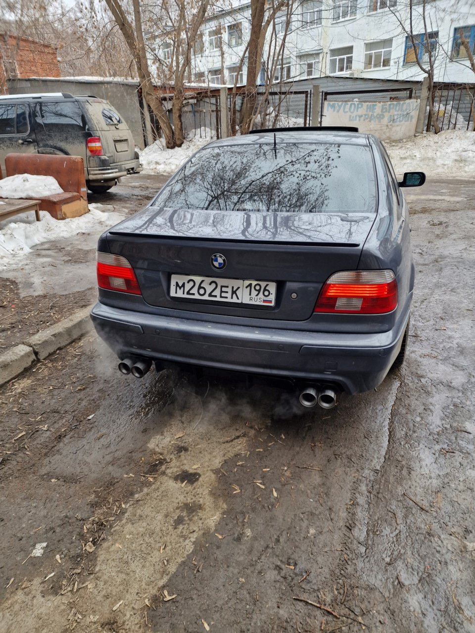 35.Двойной выхлоп WST — BMW 5 series (E39), 2,5 л, 2002 года | тюнинг |  DRIVE2