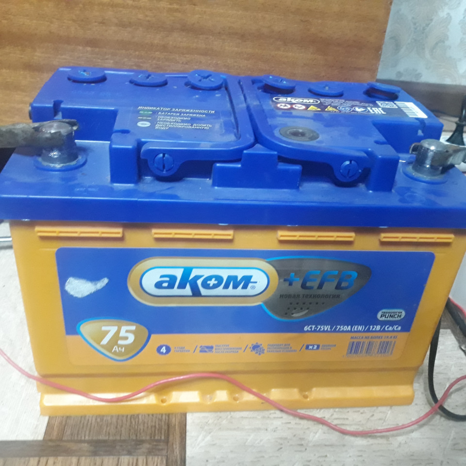 Новый аккумулятор Аком 75 — ТагАЗ Tager 3D, 3,2 л, 2008 года | плановое ...