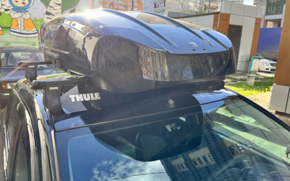 новый фейринг + оригинальная наклейка THULE — Renault Logan (2G), 1,6 л ...