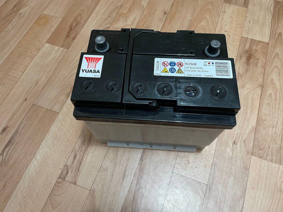 YUASA 60 АЧ 570А EN-JAPAN 375LN2 — Honda Civic Hatchback (9G)