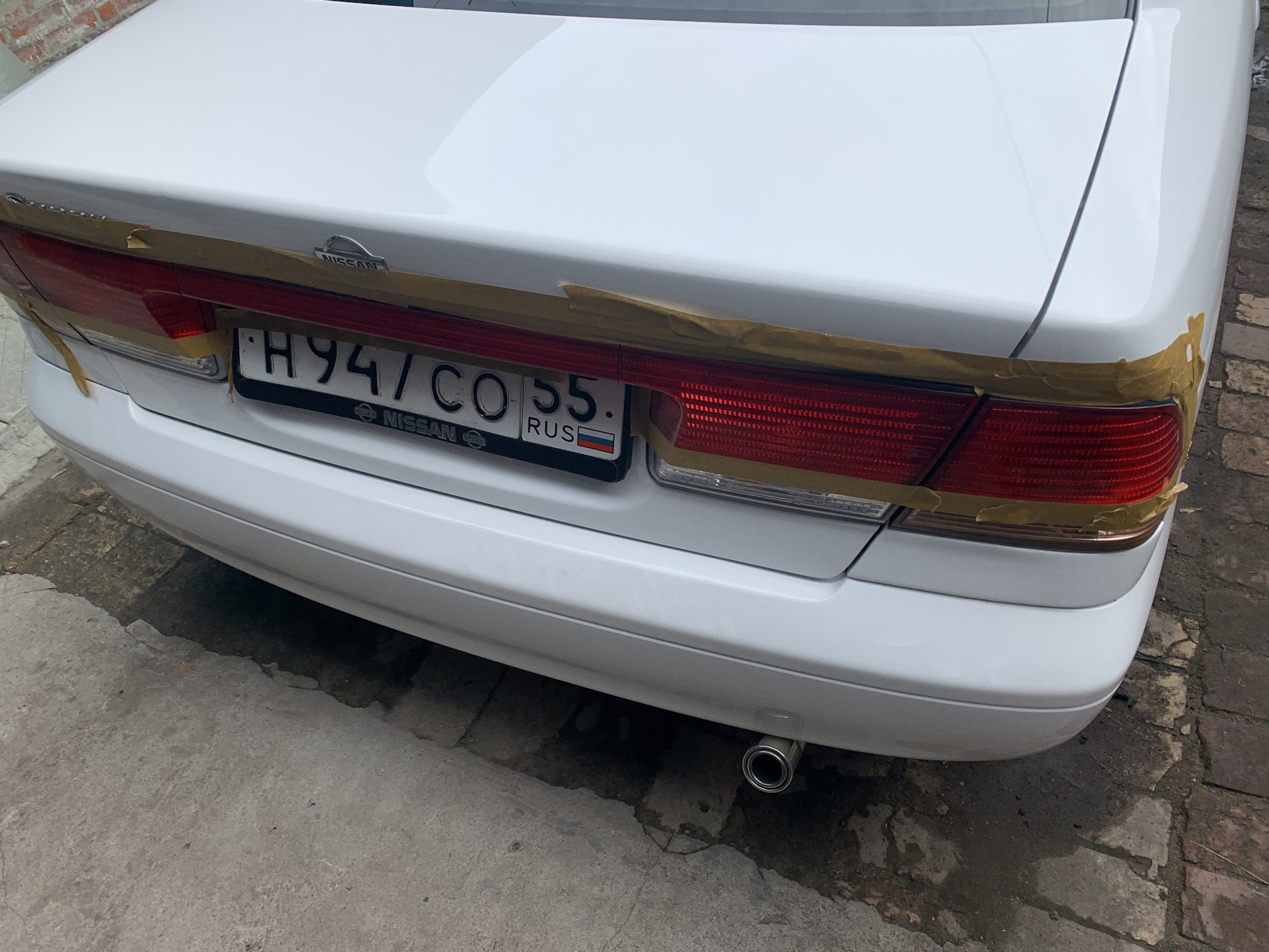 Тонировка. Вишневый цвет получился. Ночью стопари видно. Проблем с этим ...