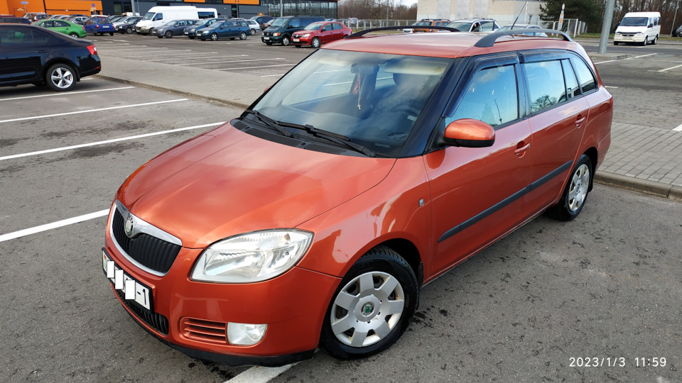Прогрев двигателя в мороз. — Skoda Fabia Combi Mk2, 1,4 л, 2009 года ...