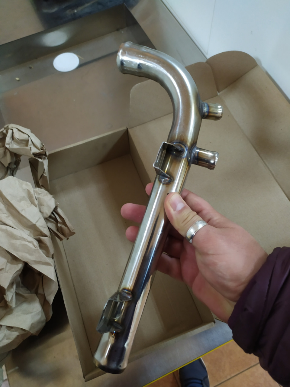 Замена саксафона на нержавейку — Daewoo Lanos, 1,6 л, 2005 года | визит ...