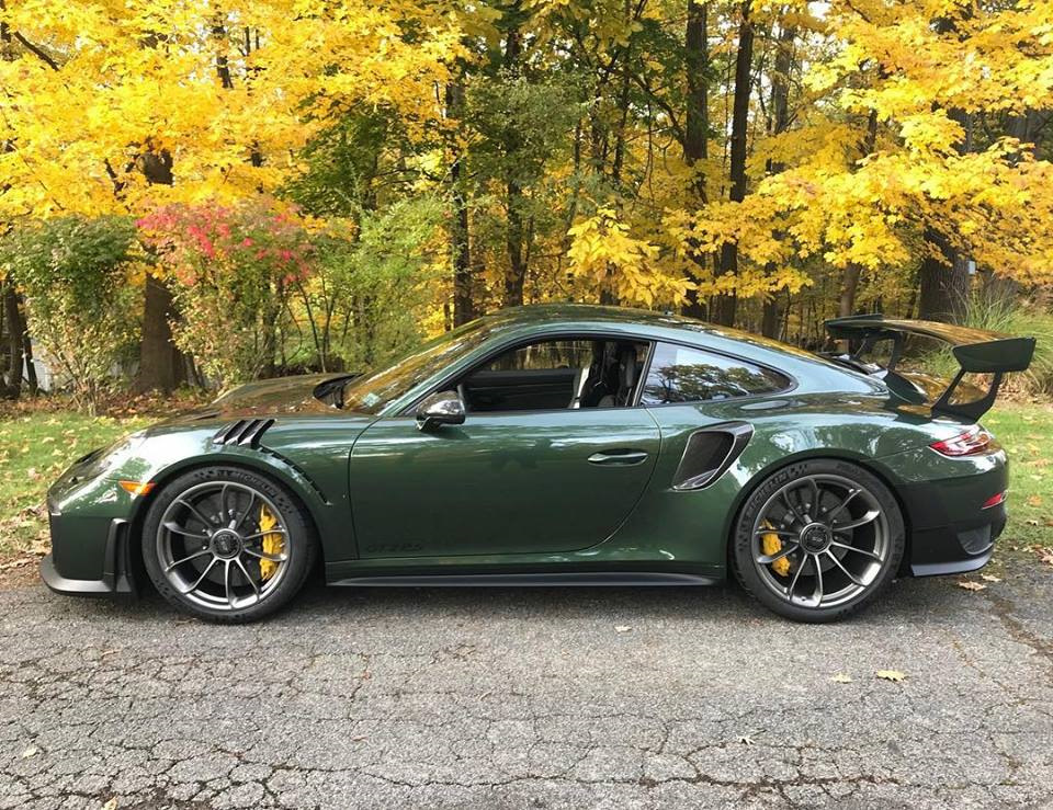 Olive Green Porsche