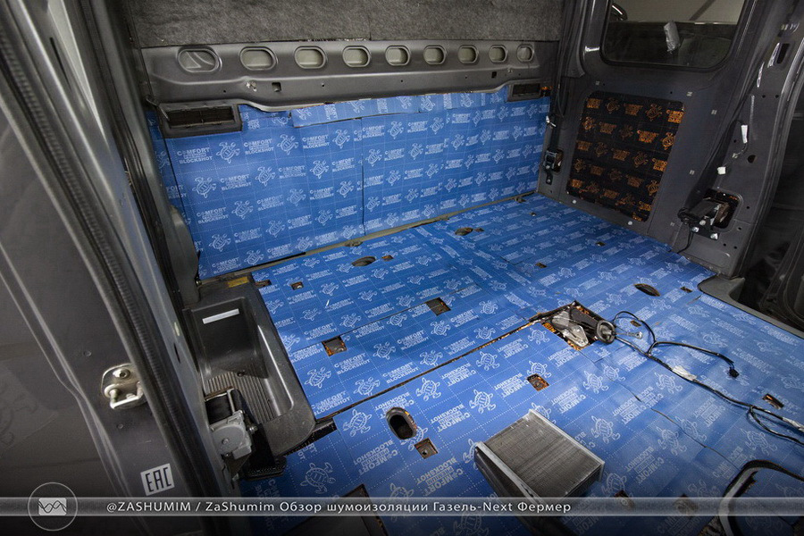 Шумоизоляция ГАЗель Некст «Фермер» + приборная панель — ZaShumim на DRIVE2