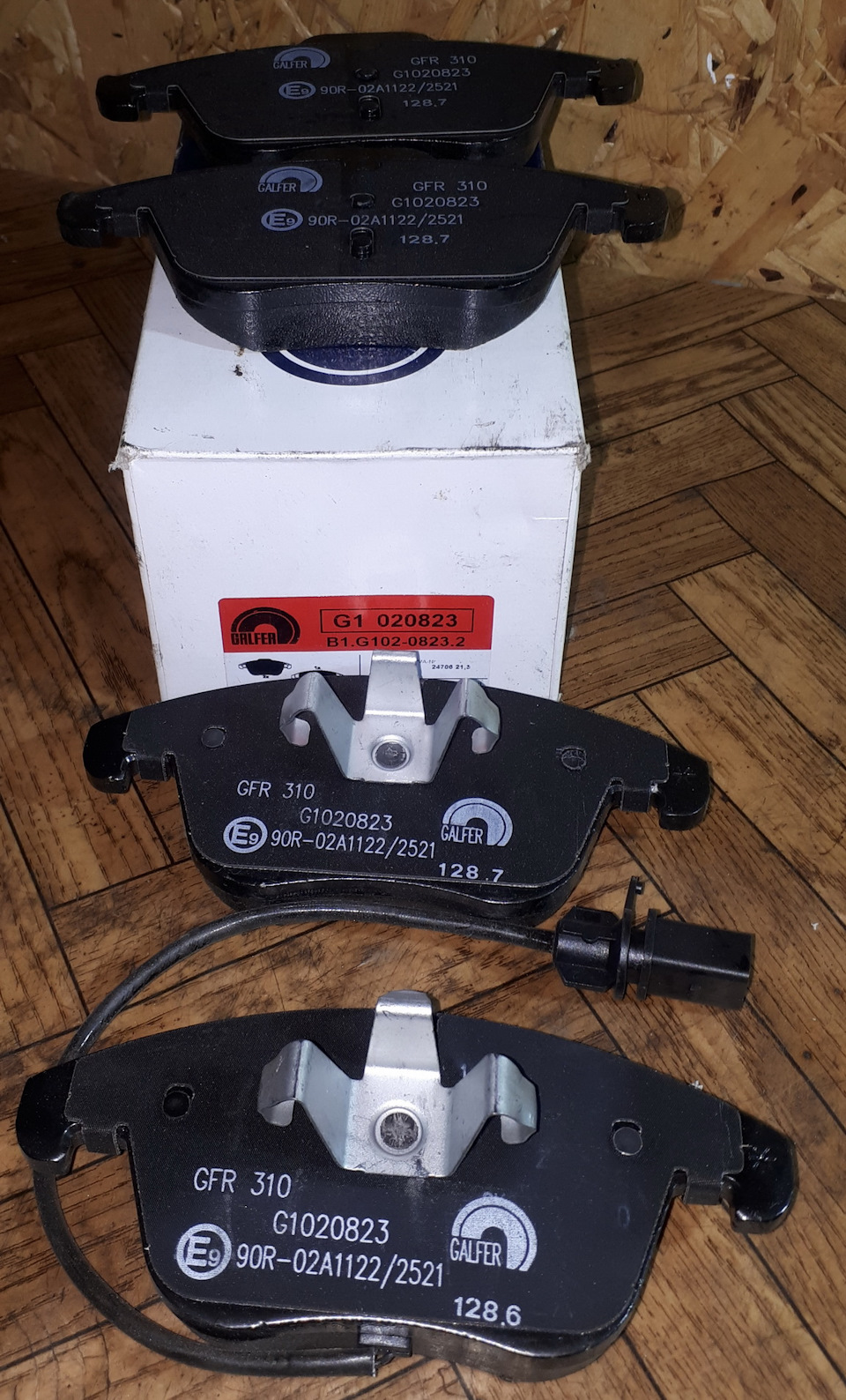 G1020823 Дисковые тормозные колодки, комплект GALFER | Запчасти на DRIVE2