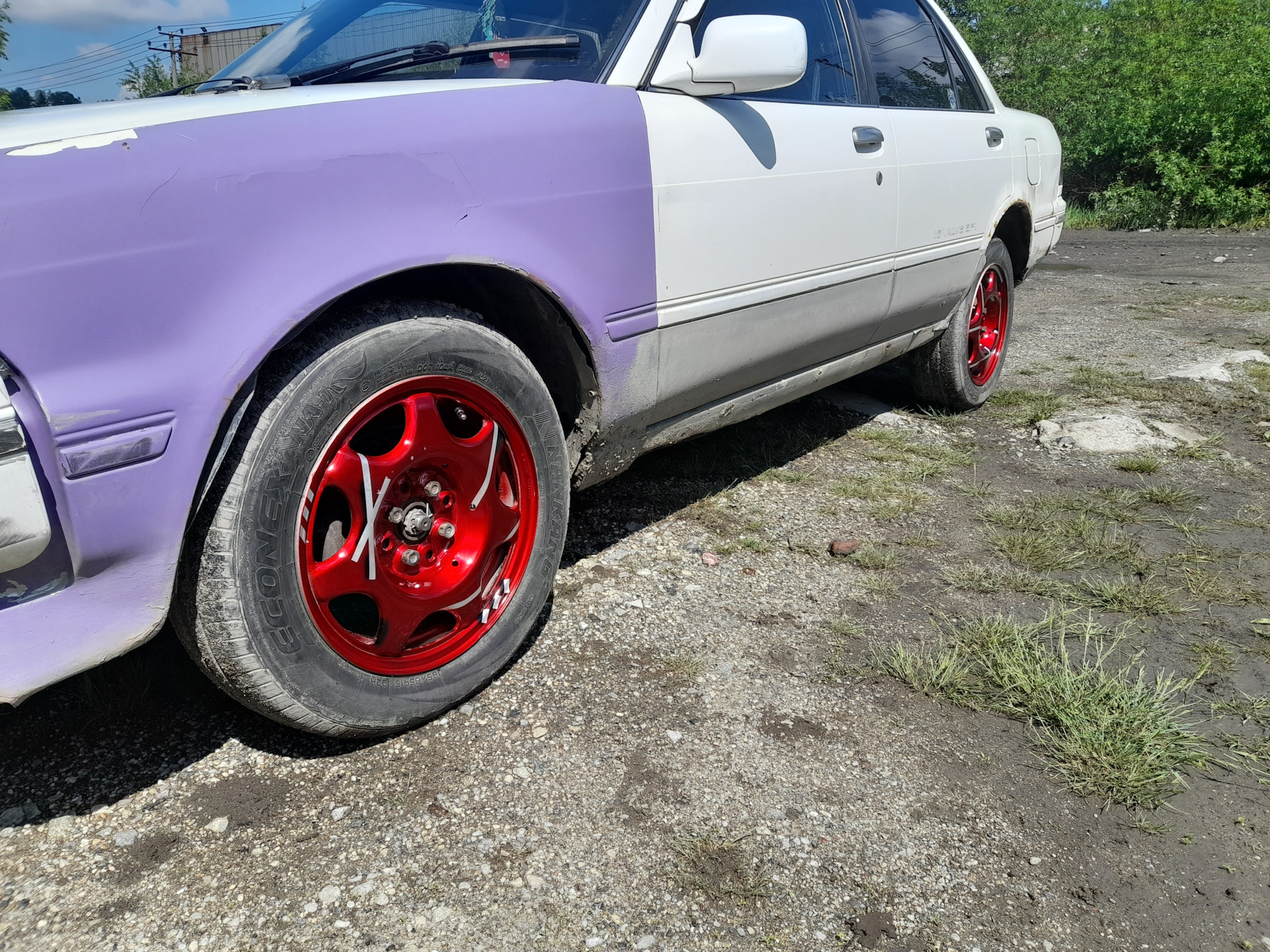 Стальные диски красим в кэнди — Toyota Carina (5G), 1,6 л, 1988 года ...