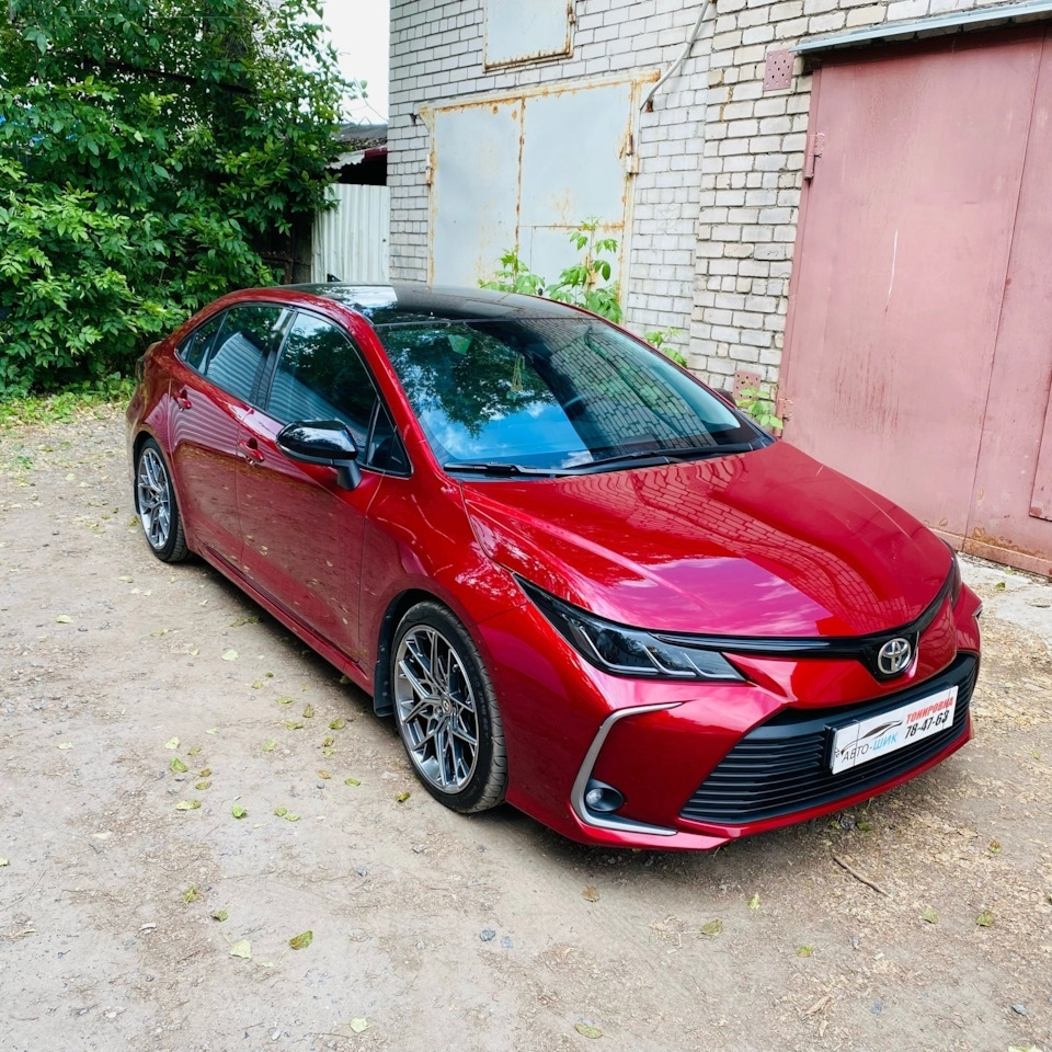 Атермальная пленка Ultra Vision Blue Cold🥶 — Toyota Corolla (E210), 1,6 л,  2019 года | другое | DRIVE2