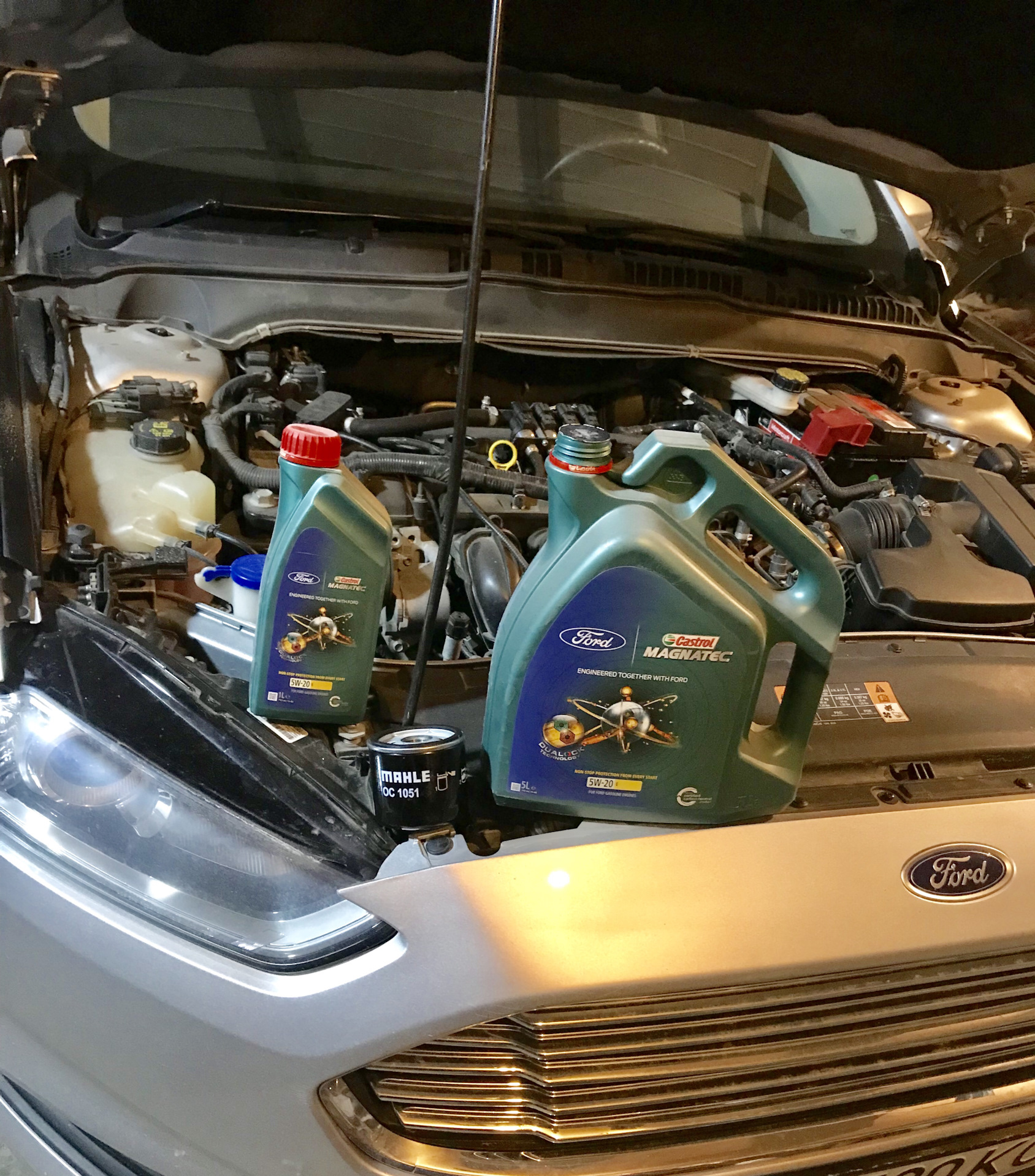 Замена масла Ford Fusion USA 2.5 — Ford Fusion (America) (2G), 2,5 л ...