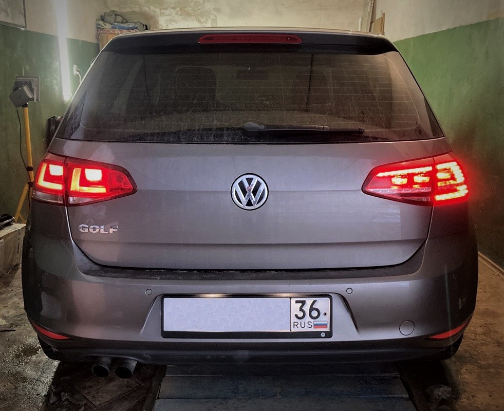 LED фонари — Volkswagen Golf Mk7, 1,4 л, 2014 года | аксессуары | DRIVE2