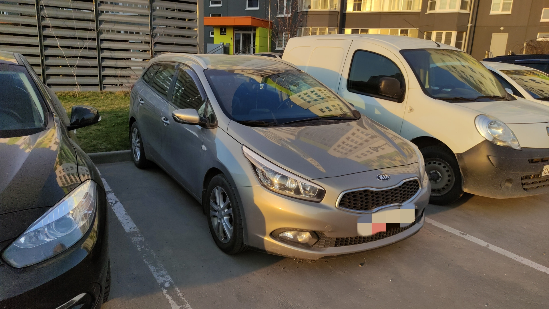 Kia Ceed JD 129 замер на стенде