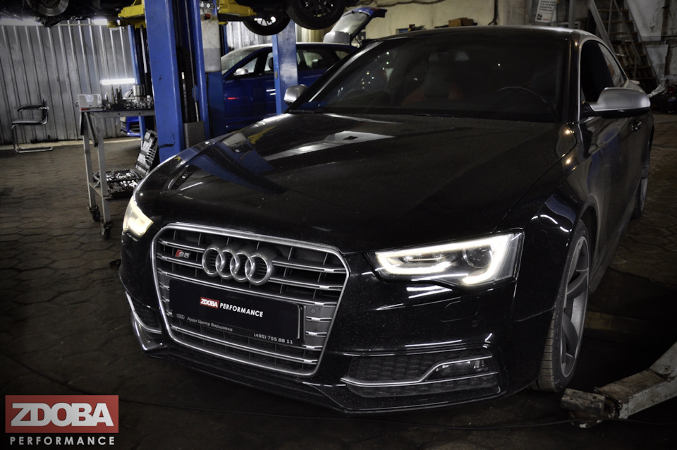 Audi S5 8T (B8) 3.0 TFSI 333HP (CAKA, CCBA) Изготовление Downpipe ...