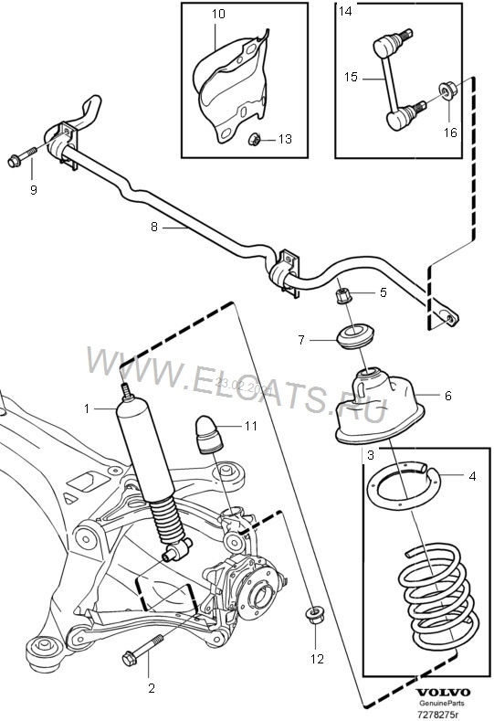 Что ещё менять при замене задних амортизаторов — Volvo XC90 (1G), 3,2 л ...