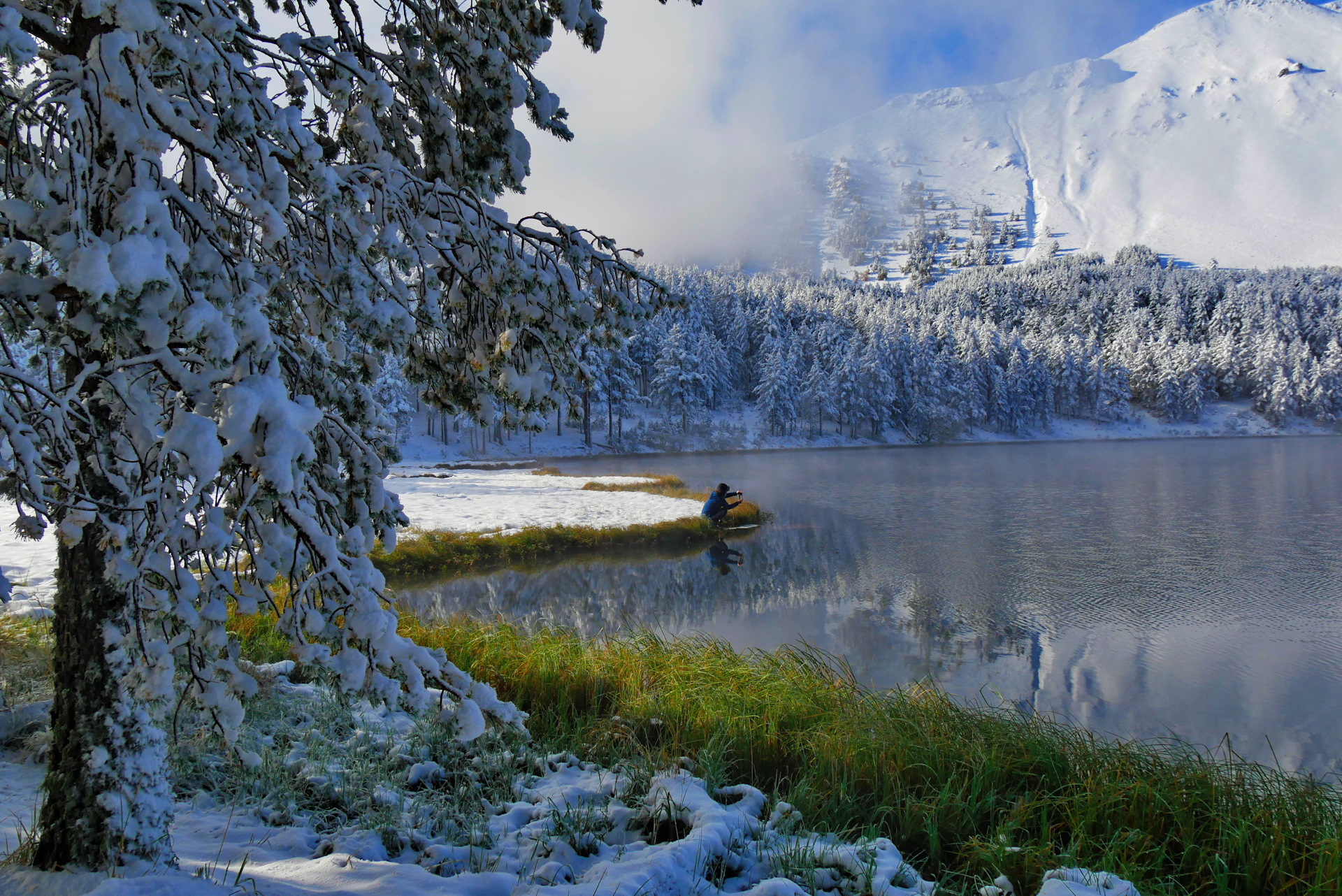 Невероятная встреча двух времён года, осени и зимы на высокогорном озере  Хурла-Кёль — «Вне дорог» на DRIVE2