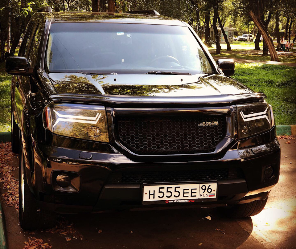 20) Дефлектор капота — Honda Pilot (2G), 3,5 л, 2008 года | тюнинг | DRIVE2