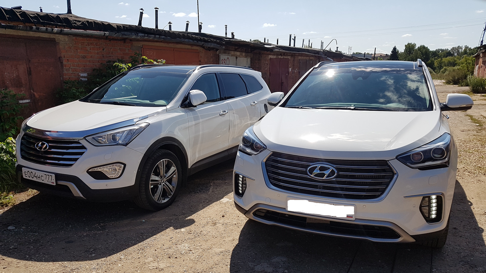 Hyundai Grand Santa Fe 2.2 дизельный 2015 | Белая 2.2 турбо дизель. на  DRIVE2