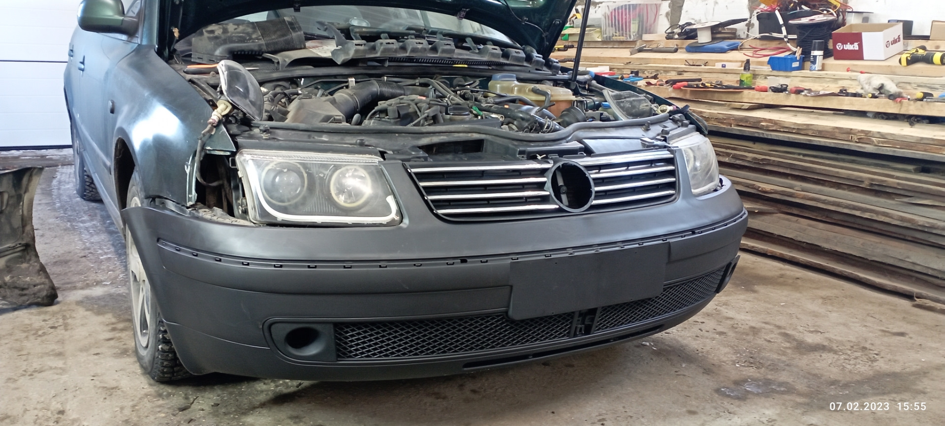 Бампер б5 дорест — Volkswagen Passat B5, 1,8 л, 1999 года | тюнинг | DRIVE2