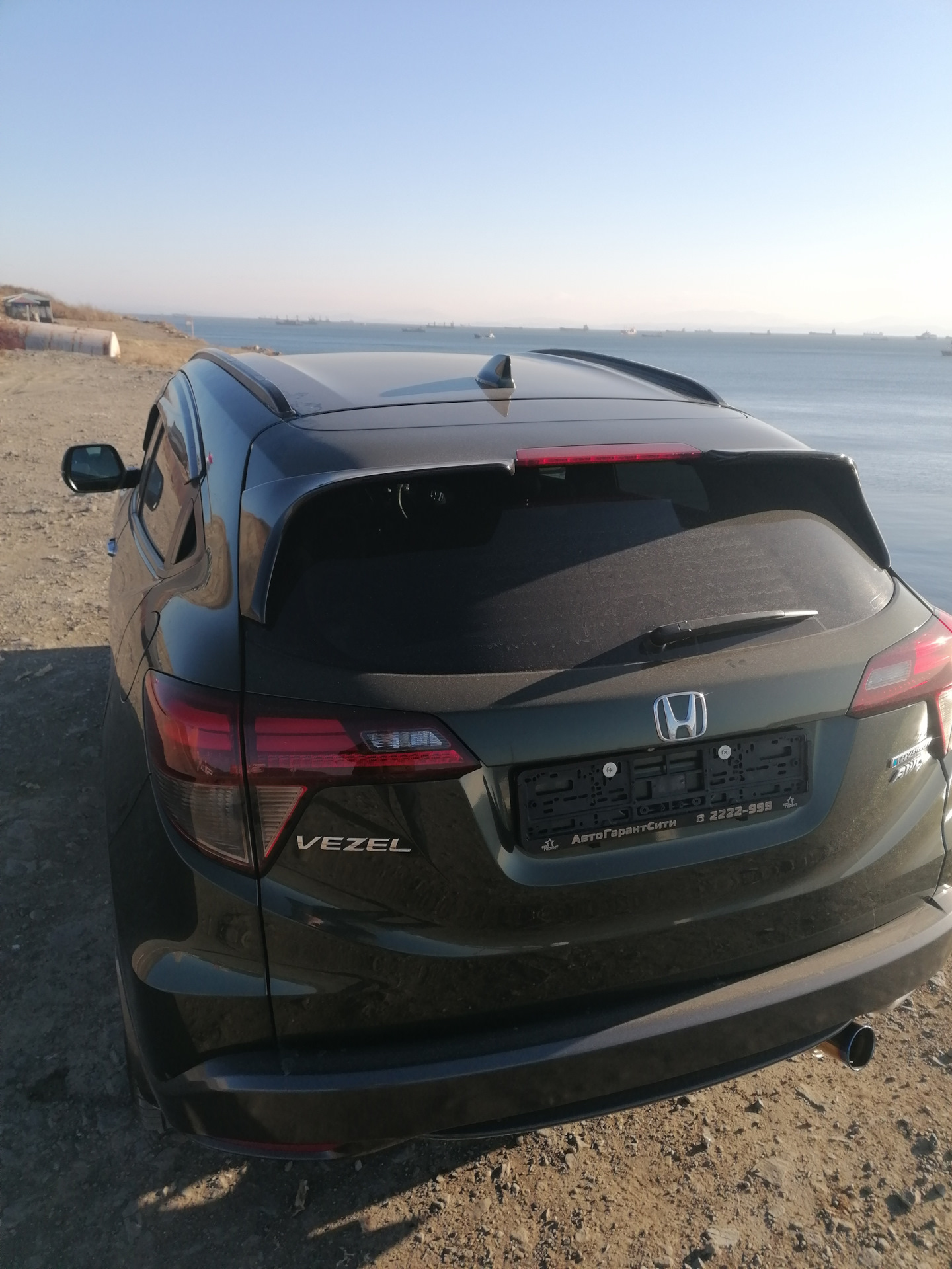 Продольные рейлинги на крышу Honda Vezel RU4 — Honda Vezel (1G), 1,5 л ...