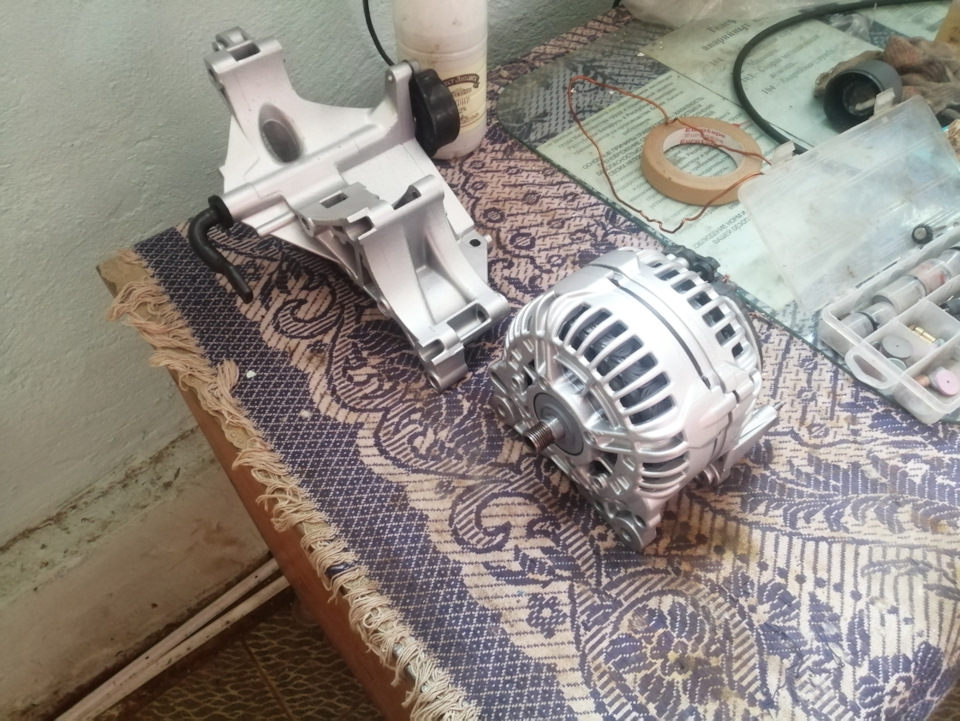 Переход на поликлиновой ремень — Volkswagen Passat Variant (B2), 1,6 л ...