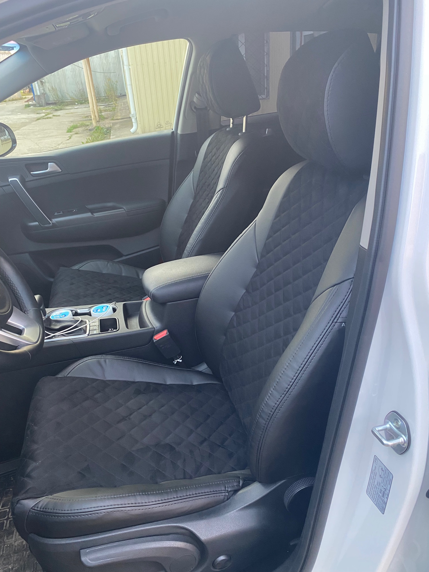 Чехлы Автопилот экокожа+алькантара — KIA Sportage (4G), 2 л, 2019 года ...