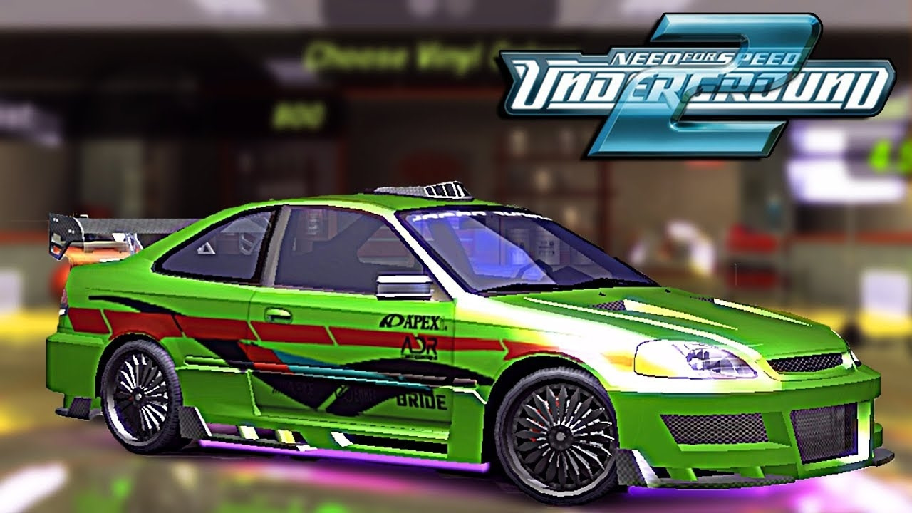 Honda underground. NFS Underground 2 Хонда Цивик. Honda Civic из Underground 2. Honda Civic Underground 1. Honda Civic NFS Underground 1.