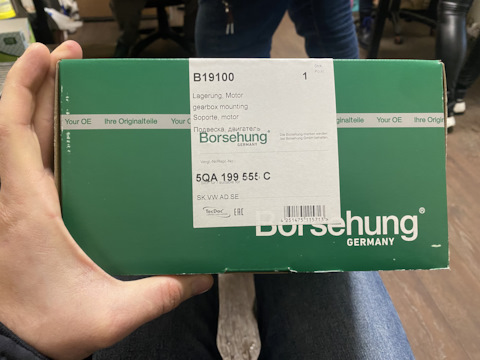 B19100 Опора КПП левая для Touran (5T), 2017- BORSEHUNG | Запчасти на ...