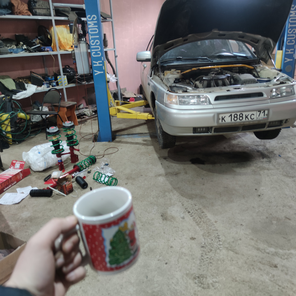 Процесс замены с кофейком) — Lada 21124