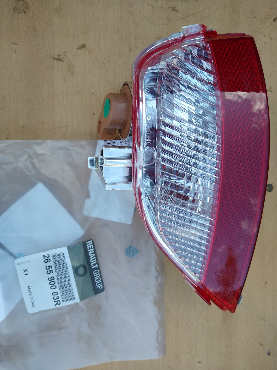 265590003R Фонарь хода заднего л RENAULT | Запчасти на DRIVE2