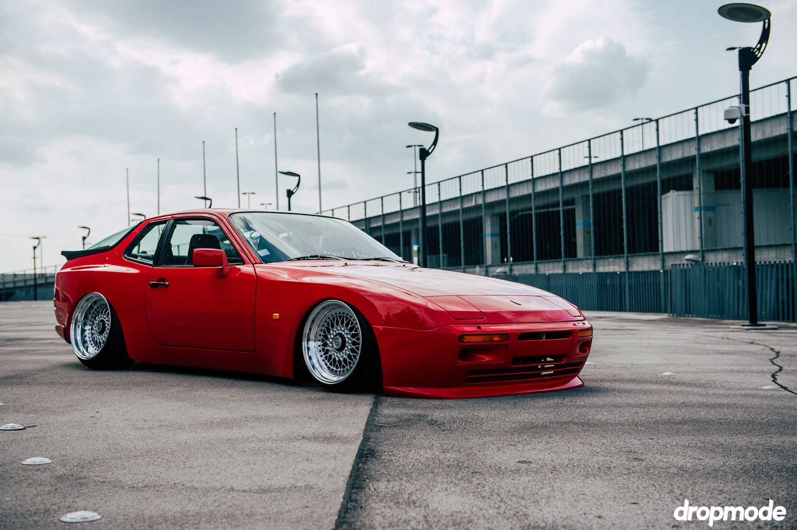 One more red porsche 944 on AIR suspension.