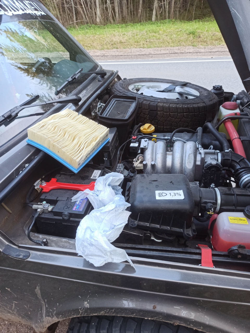 Фильтр мокрый насквозь — Lada 4x4 3D
