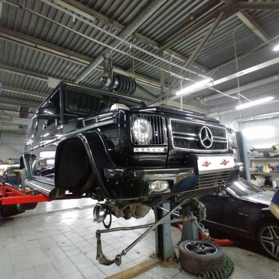 Замена сальников поворотных кулаков Мерседес G500 — Автоцентр ПИК на DRIVE2