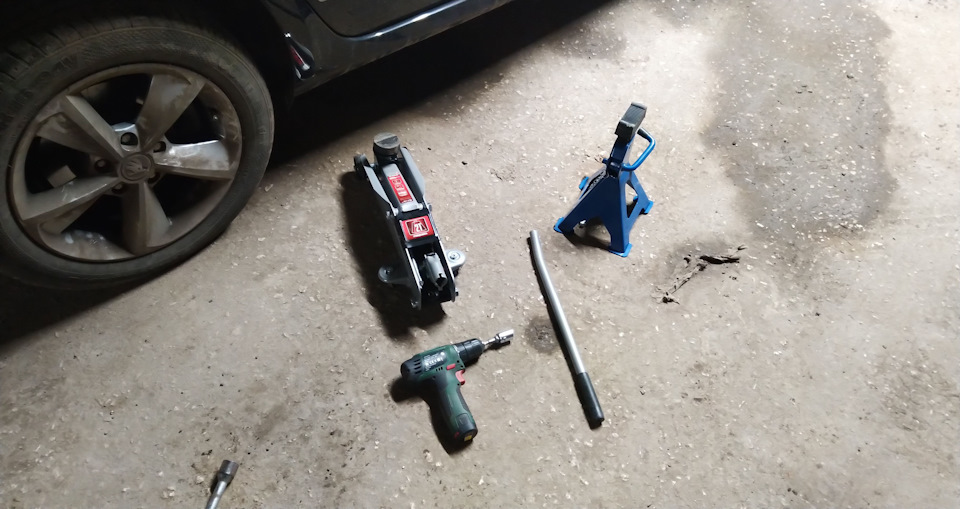 Домкрат Matrix, Подставки Steel, Шайба — Skoda Superb Mk2, 1,8 л, 2014 ...